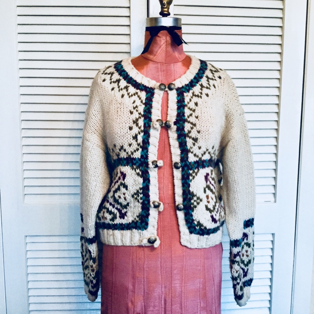 LIZ SPORT CARDIGAN SWEATER  Sz Sm -Med